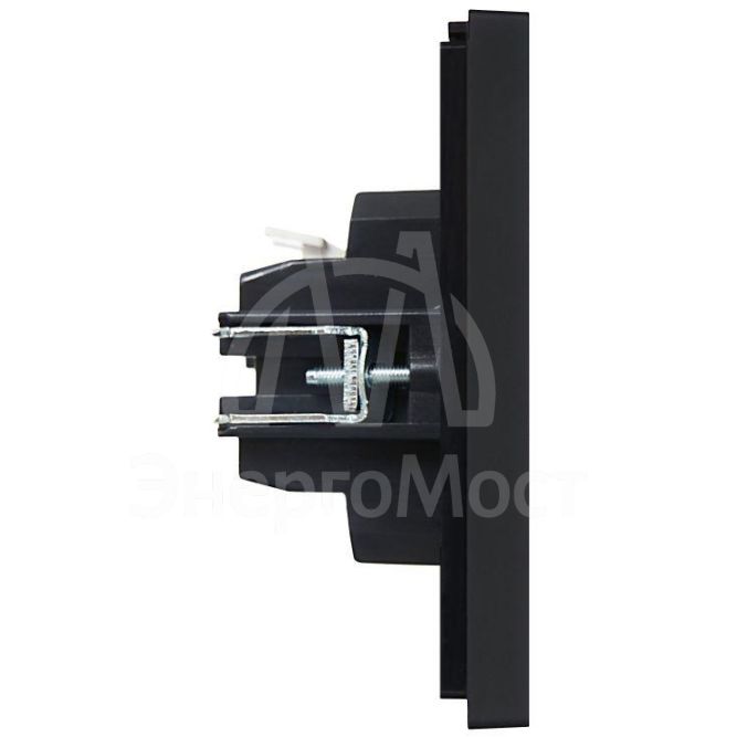 Выключатель 2-кл. СП FORTE&amp;amp;PIANO 10А FP105 черн. IEK FP-V20-0-10-1-K02