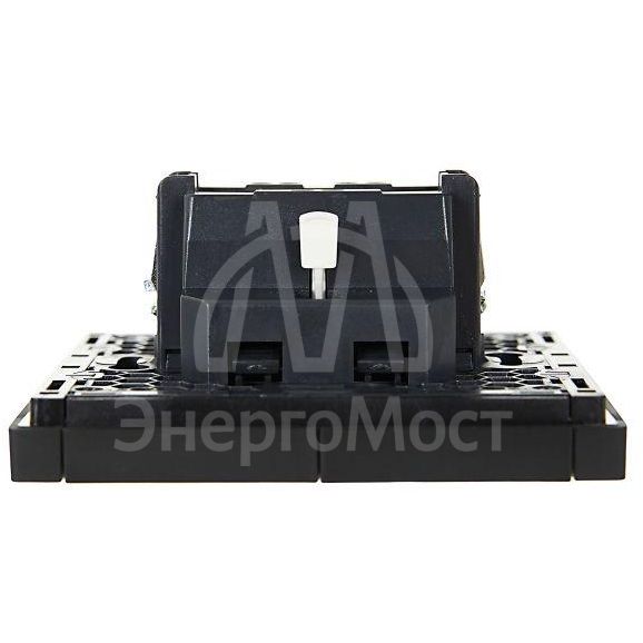 Выключатель 2-кл. СП FORTE&amp;amp;PIANO 10А FP105 черн. IEK FP-V20-0-10-1-K02