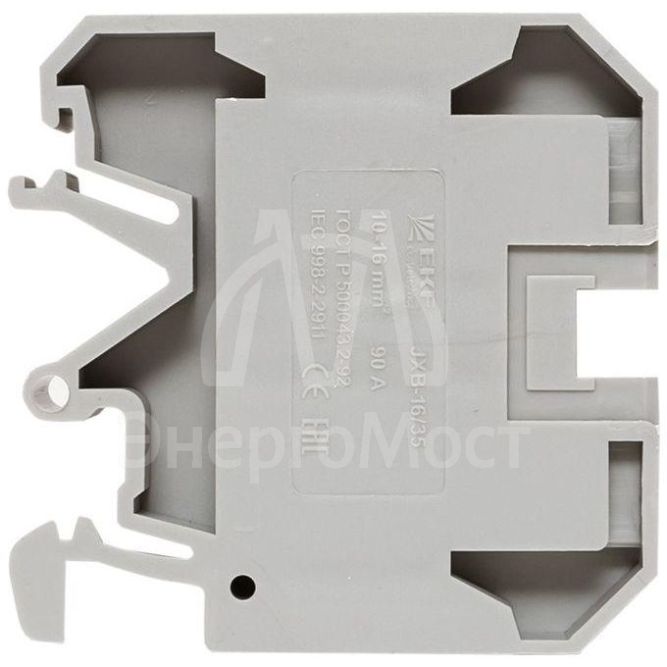 Колодка клеммная JXB-16/35 (90а) сер. EKF plc-jxb-16/35gy