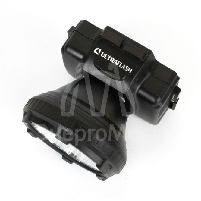 Фонарь налобный аккумуляторный LED 5366 (220В LED 2 режима; черн.) Ultraflash 11649