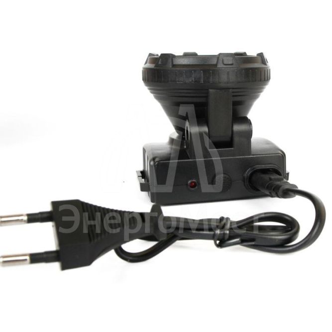 Фонарь налобный аккумуляторный LED 5366 (220В LED 2 режима; черн.) Ultraflash 11649