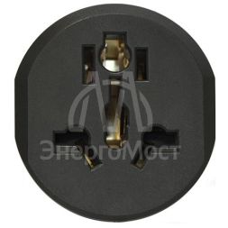 Переходник универсальный плоский с заземл. бел. 16А 250В UNIVersal 2229