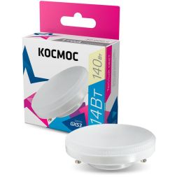 Лампа светодиодная 14Вт GX53 3000К 220В Космос Lksm_LED14wGX5330C