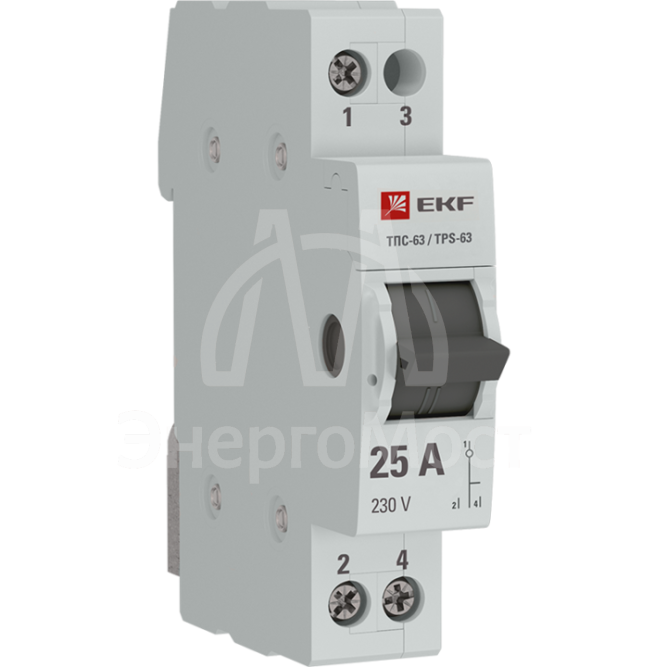 Переключатель трехпозиционный ТПС-63 1P 25А PROxima EKF TPS125