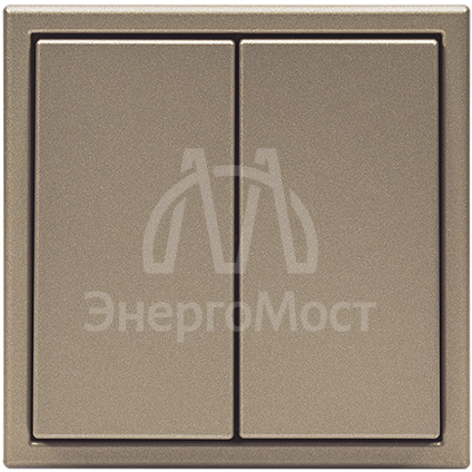 Выключатель 2-кл. ArtGallery (сх. 5) 10AX механизм шампань SE GAL000551