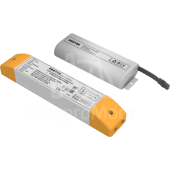 Блок аварийного питания БАП EM-Recovery 40Вт IP20 1ч VARTON V1-EM-00478-21A01-4004000
