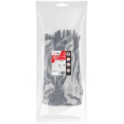 Хомут кабельный для СИП 9.0х180 с горизонт. замком NO-224-592 черн. (уп.100шт) Эра Б0066054