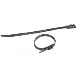 Хомут кабельный для СИП 9.0х180 с горизонт. замком NO-224-592 черн. (уп.100шт) Эра Б0066054