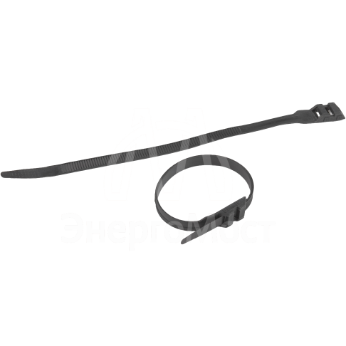 Хомут кабельный для СИП 9.0х180 с горизонт. замком NO-224-592 черн. (уп.100шт) Эра Б0066054