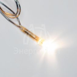 Гирлянда светодиодная универсальная 100LED тепл. бел. 10м провод прозр. с контроллером Neon-Night 303-063