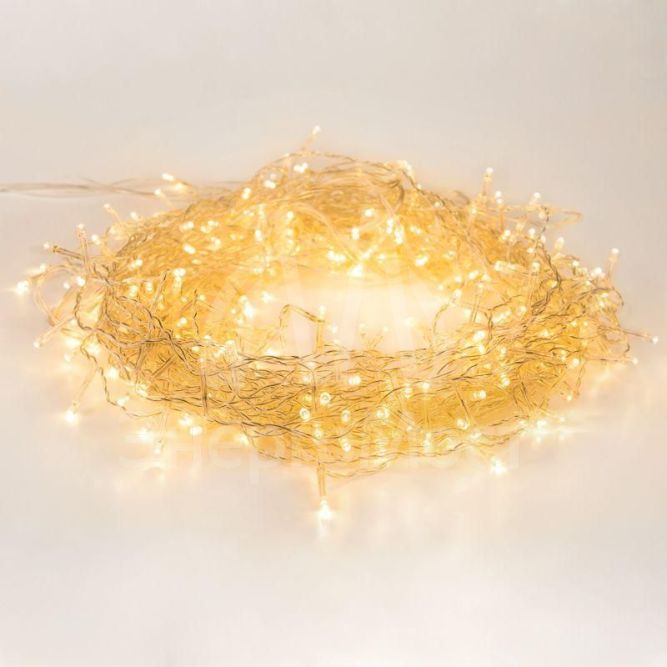 Гирлянда &amp;quot;Светодиодный дождь&amp;quot; с контроллером 1.5х1м 96LED тепло-бел. прозр. провод 8Вт 230В IP20 NEON-NIGHT 235-026