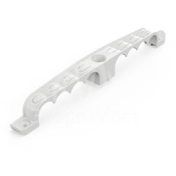 Держатель труб d20мм для прямого монтажа двусторон. на 8 мест сер. (уп.20шт) Промрукав PR13.03293