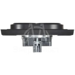 Розетка 2-м СП BRITE РС12-3-БрЧ 16А в сборе с заземл. без защ. шторок черн. IEK BR-R21-16-K02-F