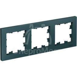 Рамка 3-м AtlasDesign универс. изумруд SchE ATN000803