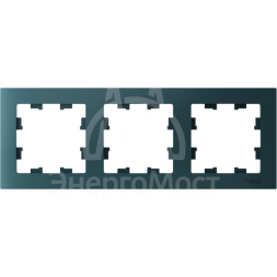 Рамка 3-м AtlasDesign универс. изумруд SchE ATN000803