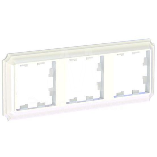 Рамка 3-пост. AtlasDesign Antique универс. жемчуж. SE ATN100403