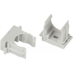 Держатель для труб (клипса) d20мм CLIP-20-G-MP прямой монтаж сер. (уп.100шт) Эра Б0062104