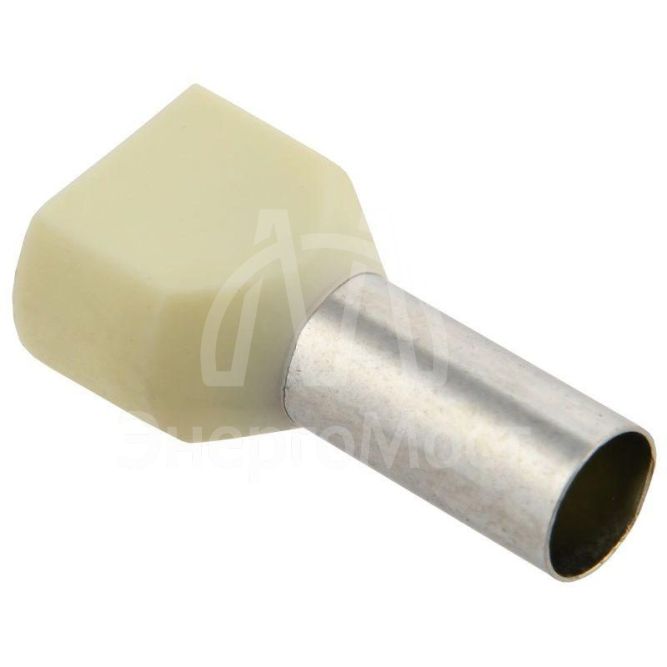 Наконечник-гильза изол. НГИ2 10-14 сл. кость (уп.100шт) IEK UTE10-D10-0-100