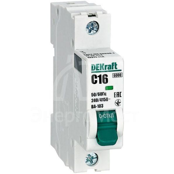 Выключатель автоматический ВА 103-1р-016а-с SchE 12273DEK