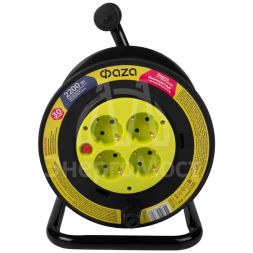 Удлинитель на катушке 4х30м с с заземл. CRG-04-3000 ФАZА 5063808