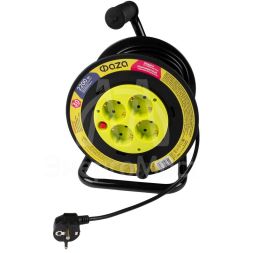 Удлинитель на катушке 4х30м с с заземл. CRG-04-3000 ФАZА 5063808