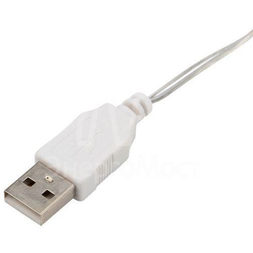 Гирлянда светодиодная &amp;quot;Роса&amp;quot; 10м 100LED бел. 1Вт IP20 USB Neon-Night 315-975