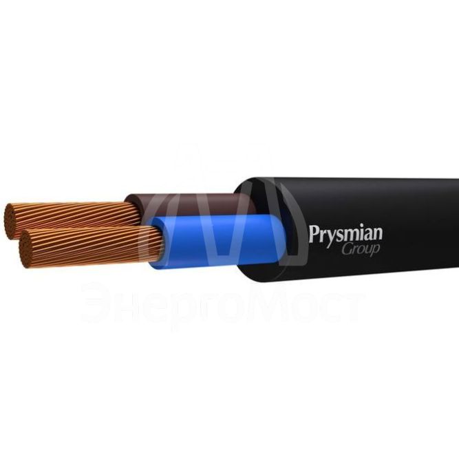 Провод ПВС 2х1.5 Ч (бухта) (м) РЭК-PRYSMIAN 0102040101