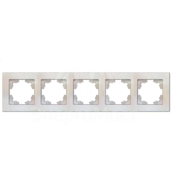 Рамка 5-м Афина универс. жемчуг Universal A1042-OBr