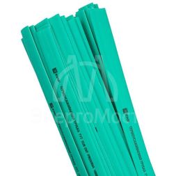 Трубка термоусадочная ТУТ нг 12/6 зел. 1м (уп.50шт) PROxima EKF tut-12-j-1m