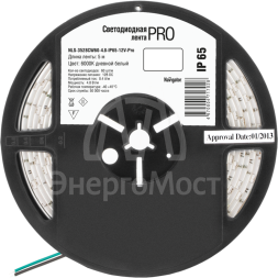 Лента светодиодная 71 702 NLS-3528CW60-4.8-IP65-12V-Pro R5 4.8Вт/м (уп.5м) Navigator 71702