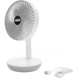 Вентилятор настольный 6Вт USB бел. DUX 60-0214