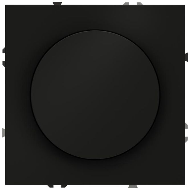 Светорегулятор поворотно-нажимной СП S70 600Вт механизм черн. матов. Voltum VLS070308