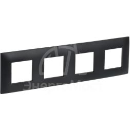 Рамка 4-м SKANDY SK-F04Bl черн. IEK SK-M42-K02