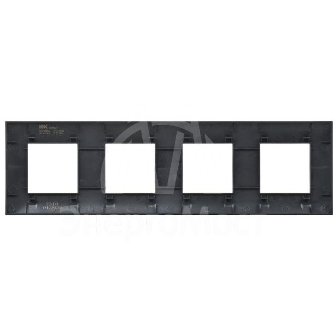 Рамка 4-м SKANDY SK-F04Bl черн. IEK SK-M42-K02