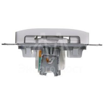 Механизм розетки комп. 1-м СП Glossa RJ45 бел. SchE GSL000181K
