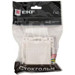 Выключатель 1-кл. Стокгольм 10А механизм бел. PROxima EKF EYV10-121-10