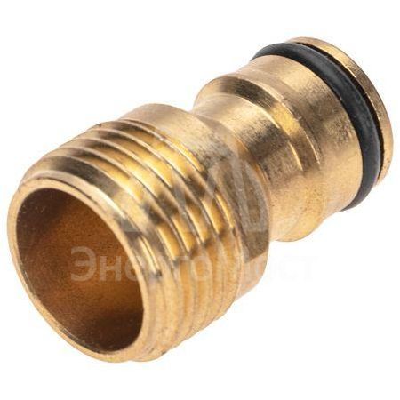Адаптер латунный 1/2дюйм внешняя резьба ЧЕТЫРЕ СЕЗОНА 62-0276