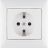 Механизм розетки 1-м СП Valena защ. шторки с заземл. бел. Leg 774421