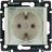 Механизм розетки 1-м СП Valena защ. шторки с защ. крышкой нем. станд. IP44 сл. кость Leg 774120