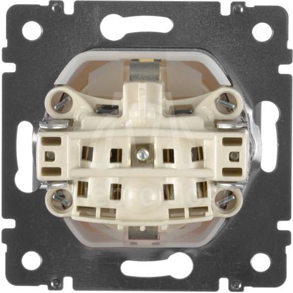 Механизм розетки 1-м СП Valena защ. шторки с защ. крышкой нем. станд. IP44 сл. кость Leg 774120