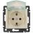 Механизм розетки 1-м СП Valena защ. шторки с защ. крышкой нем. станд. IP44 сл. кость Leg 774120