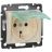 Механизм розетки 1-м СП Valena защ. шторки с защ. крышкой нем. станд. IP44 сл. кость Leg 774120