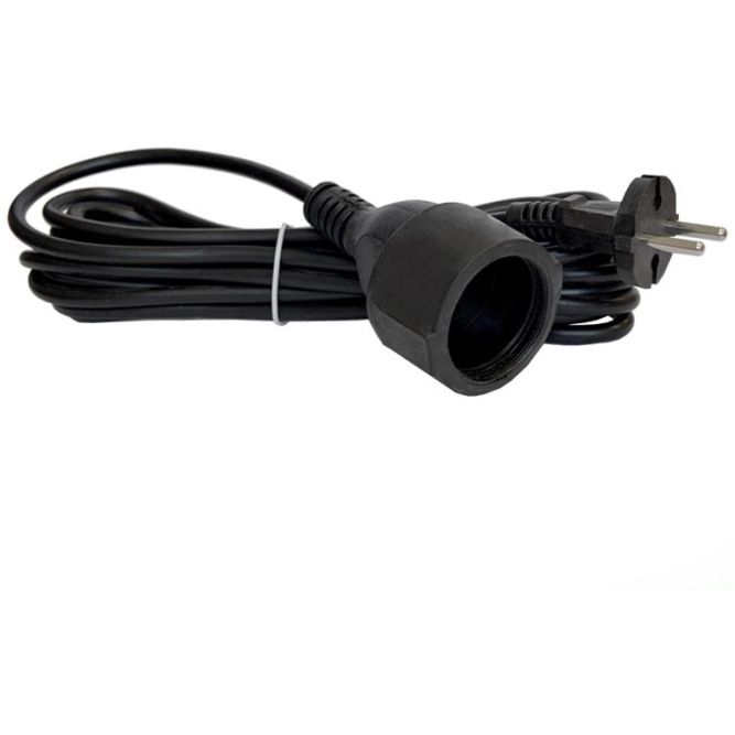 Удлинитель-шнур 1х5м без заземл. 10А IP20 ПВС 2х1 черн. DOMTOK 2340