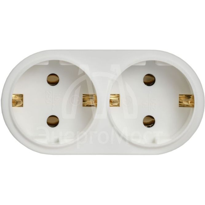 Тройник Т-01/02 2 круглых места IEK WTP10-16-02