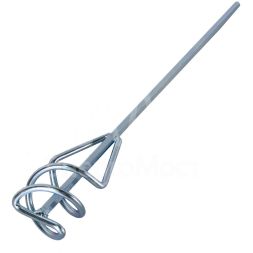 Насадка-миксер оцинкованная Вихрь, 400х60 мм, НЕХ, для дрели