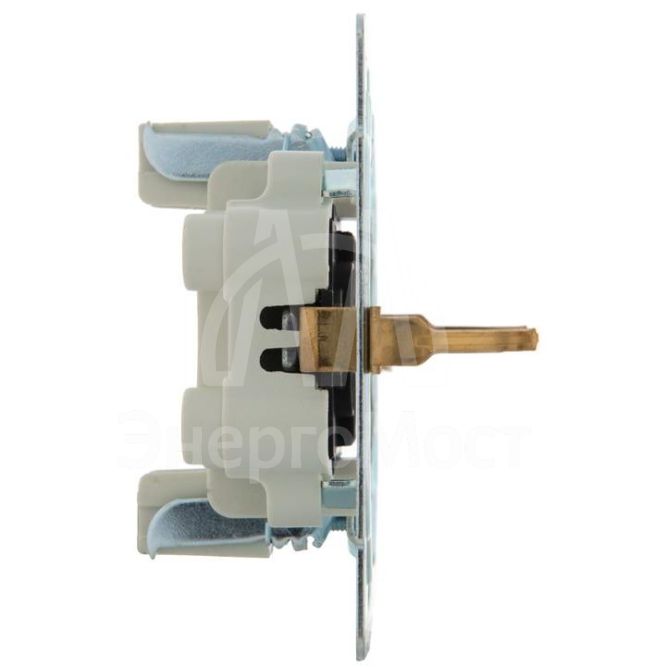 Розетка 2-м СП KARINA термопласт с заземл. жемчуж./бел. перламутр LEZARD 707-3000-127B