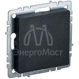 Заглушка c суппортом BRITE МЗ10-БрЧ черн. IEK BR-PL10-K02
