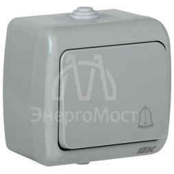 Выключатель кнопочный 1-кл. ОП AQUATIC 10А IP54 ВС-20-1-3-А IEK EVA14-K03-10-54