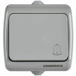 Выключатель кнопочный 1-кл. ОП AQUATIC 10А IP54 ВС-20-1-3-А IEK EVA14-K03-10-54