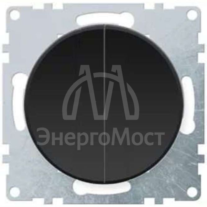 Механизм выключателя 2-кл. СП Florence 10А IP20 черн. 1E31501303 OneKeyElectro 2172822